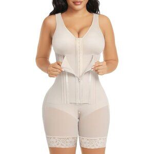 Women's 1-Beige Shapewear Tummy Control Body Shaper Girdles Post Surgery Garment